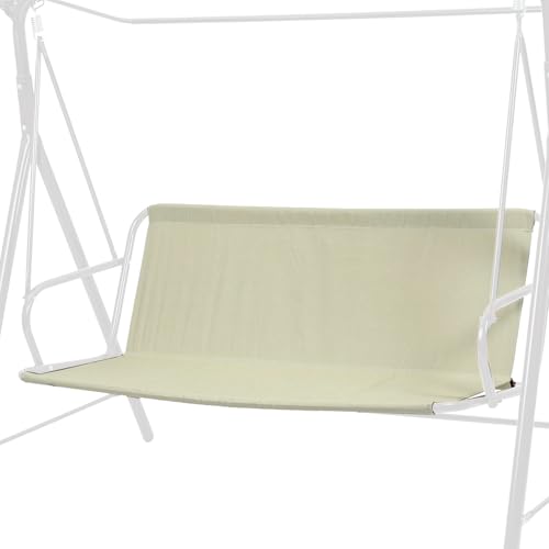 Porch Patio Swing Seat Cover Replacement,600D Thickened Oxford Waterproof Swing Replacement,Cushion Protection,Outdoors Covers Seater for Bench,Seats Swings 3-Seat Garden (Beige, 58.2x19.7x19.7 inch) - color: Beige, size: 58.2x19.7x19.7 inch