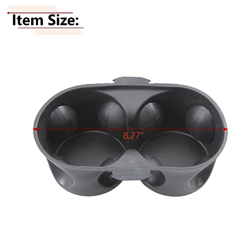 Cup Holder Insert Divider Compatible with Dodge Grand Caravan 2011-2020 Year, for Chrysler Town & Country 2011-2016 Year, for 1WV70DX9AA