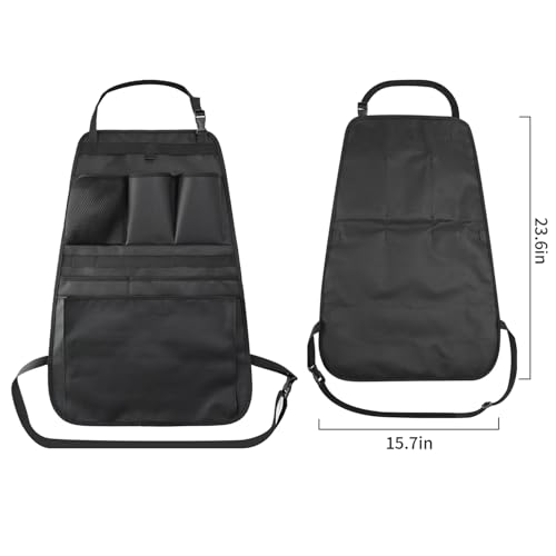 Car Seat Back Organizer,Back Seat Pocket,Car Seat Organizer with Multiple Pockets, Automotive Consoles & Organizers Universal Front Seat Organizer Travel Must-have (Black)