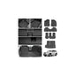 Cartist Floor Mats for Toyota Highlander 7 Seats (Not for Hybrid Models) 2014-2019, All Weather Cargo Liner for Highlander Accessories, Heavy Duty TPE Cargo Mats, Car Accessories - size: 1)Toyota Highlander 14-19 7 Seat Full Set
