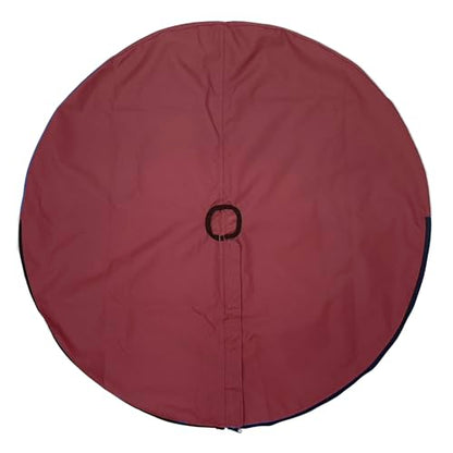 SavvyCraft Waterproof Boat Steering Wheel Covers, Heavy Duty Solution-Dyed 600D Fade-Resistant UV Protection Sailboat Yacht Marine Steering Wheel Protector Case, Vecro and Zipper Closure Burgundy 36" - color: Burgundy, size: 36" Wheel Diameter