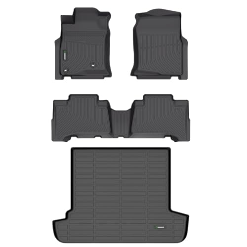 ANBINGO®Floor Mats Fit for Toyota 4Runner(5 Seats) 2003-2009 & Cargo Liner All Weather Mats for Toyota 4Runner TPE Car Mat Rugs for 4Runner Rubber Trunk Carpet for 4Runner Automotive Accessories - size: For Toyota 4Runner(5 Seats)/2003-2009/Full Set