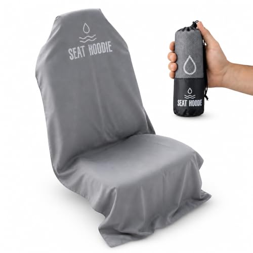Car Seat Towel | Premium Microfiber Towel Seat Covers for Cars | Universal Fit & Machine Washable | Portable Car Seat Towel Cover After Gym, Yoga, Beach Grey - color: Grey