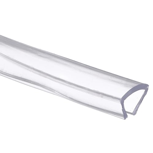 uxcell Clear Edge Trim, 13.1Ft Silicone U Channel Edge Protector, Edges Guards Fits 1/2" for Car Doors Sheet Metal Parts (3/4" W x 15/32" H) - size: 13.1Ft x 3/4" x 15/32", Fits 1/2"