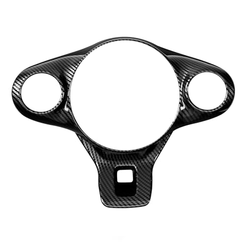 Steering Wheel Trim Cover Compatible with Kia Soul 2020-2026 Accessories (Carbon Fiber Pattern)