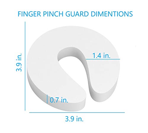 Door Pinch Guard and Door Slam Stopper 6pk. Use Safety Door Guard Made of Soft Foam to Keep Door Open. Serves As a Protector for Kids by Arcleer