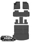 Wayhigh® Floor Mats & Cargo Liner for Buick Enclave 2018-2024, All Weather TPE Car Mats Waterproof Heavy Duty Floor Liners, Floor Mats Custom Fit for Enclave Accessories - style: 4) For Buick Enclave / 2018-2024 / Mats Set