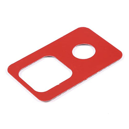 TOYCIDFG Handbrake Control Panel Frame Trim Cover Compatible with Chevrolet Corvette C8 Z06 2020-2024 Carbon Fiber Handbrake Switch Interior Accessories (Red Carbon Fiber)