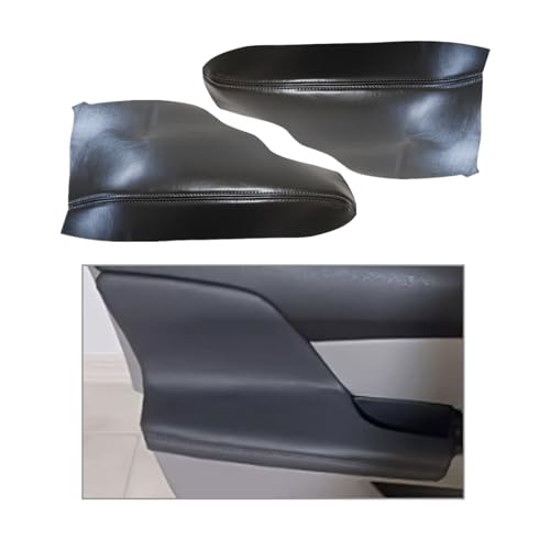 FZJDSD 2pcs Dark Gray Auto Door Panel Armrest Cover Replacement Compatible with Honda Odyssey 2011 2012 2013 2014 2015 2016 2017 Microfiber Leather Car Door Armrest Replacement Anti-Scratch - color: Gray