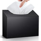 Acrylic Hand Towel Box Cover Compatible with Kleenex Disposable Hand Towels Wall-Mounted Paper Towel Dispenser Suitable for Tabletop, Bathroom, Car, and Office Use Valentine's Day Gifts (Black) - color: Black