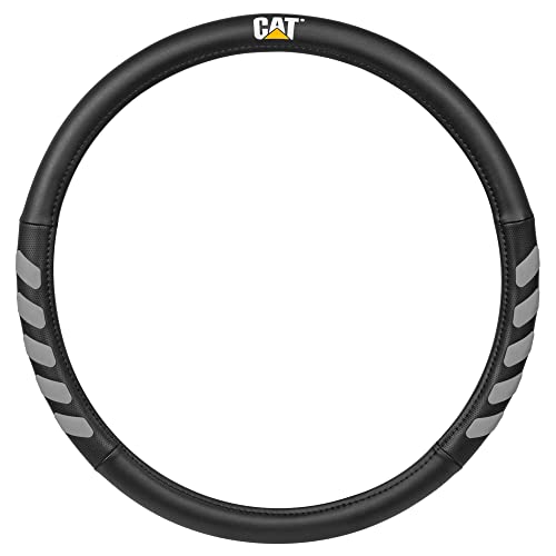 Cat® UltraSport Faux Black Leather Semi Truck Steering Wheel Cover, Fits RV and Big Rig Trucker, Steering Wheel Cover for Trucks 18 Wheeler - X-Large 17.5" - 18" Inches - color: Black UltraSport, size: XL Big Rig (17.5-18")