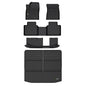 Floor Mats & Cargo Liner for Mitsubishi Outlander 2022-2024 2025 (Not Fit PHEV or Sport Models) Custom Fit Full Set, All Weather Car Accessories (Rear Trunk Mat +Floor Mats) - style: 7) For Outlander 2022-2025 Set