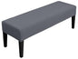 SPRINGRICO Stretch Dining Bench Cover, Removable Bench Slipcover Washable Bench Seat Protector Rectangle Bench Cover for Dining Room, Living Room, Bedroom, Kitchen (S2-Dark Gray) - color: S2-dark Gray