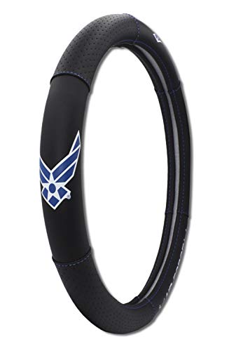 Elektroplate Officially Licensed US Air Force Wings Premium Steering Wheel Cover - Small Size - Fits Cars with Diameter 13.9” to 14.6” - size: Small - 15"