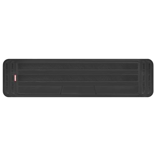 Motor Trend Heavy Duty Rear Back Seat Floor Mats 2nd or 3rd Row Floor Mat for Car, SUV & Van - All Weather SUV Black Runner Rubber Mat - Floor Runner Back Row Floor Mat Interior Accessories 57x15 - color: Black, size: StreamLine (57" x 15")