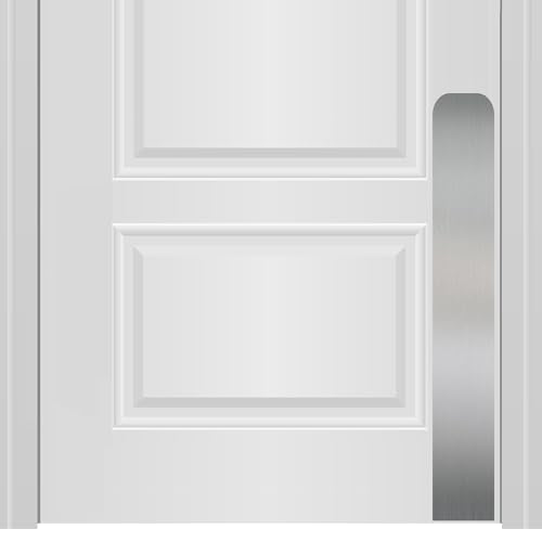 Deck the Door Decor Dog Scratch Door Protection Plate - Elegant Anodized Aluminum for All Door Types | Pet-Safe - Polished Edges & Rounded Corners | Magnetic Mount - Satin Nickel, 4” x 30” - color: Satin Nickel, size: 4 x 30"