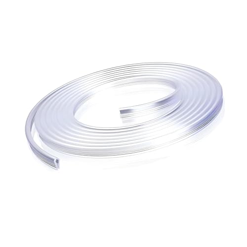 Automotive Door Entry Guard, 16.4Ft No Glue Transparent Car Door Edge Protector Strip, Anti-Miso Rubber Edge Trim for Cars, Trucks, SUVs, ATVs (White)