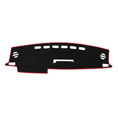 X AUTOHAUX Car Dashboard Cover Nonslip Black Red Sun Pad for Toyota RAV4 2013-2018