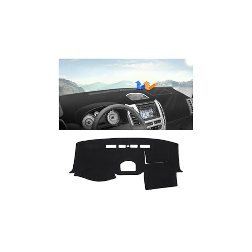 Autorder Dashboard Cover Mat for Ford Edge 2007-2014 Accessories Dash Cover Upgrade Flannel Dash Mat Sunshade Glare UV Rays Protector - size: 2007-2014 Edge