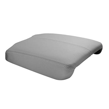 A ABIGAIL Center Console Armrest Cover Repacement Compatible with 2008 2009 2010 2011 2012 Honda Accord Auto Leather Suture Console Lid Cover Replacement (Gray) - color: Gray