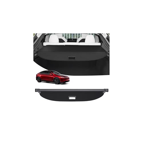 Powerty Cargo Cover for Tesla Model Y Juniper 2025 2026(Just for 5-Seaters), Trunk Cover Retractable Trunk Shielding Shade Privacy Luggage Screen for Model Y Juniper Accessories - size: 2025-2026 | Tesla Model Y Juniper