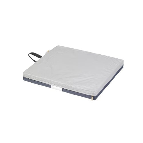 Drive Medical 14888 Skin Protection Gel "E" Wheelchair Seat Cushion, Gel Seat Cushion With Non-Slip Removable Cover, 18" x 16" x 2"