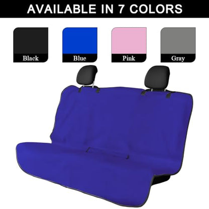 DXNQ Car Towel Seat Cover, Waterproof Sweating Non-Slip Premium Soft Towel Carseat Protector, Universal Machine Washable Car Truck SUV Front Seat Cover for Gym Workout Beach Hiking (Blue, Rear) - color: Blue, 1pc, Rear
