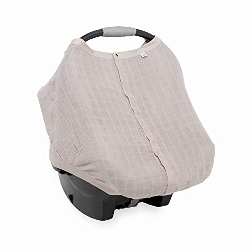 Little Unicorn Baby Car Seat Canopy | Soft & Breathable Muslin Fabric | Magnetic Closure Cover & Universal Fit | for Protection & Privacy | Nursing Cover (Porpoise) - color: Porpoise