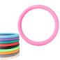 Car Steering Wheel Protective Cover, Silicone Steering Wheel Cover Grip, Cool Non-Slip Thin Steering Wheel Protector, Stretchy, Silent, Fits 13/14/15/16 inch Wheels (Pink) - color: Pink