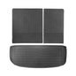 VEVOR Cargo Mats Compatible with Hyundai Palisade 2020-2024, Custom Fit TPE Cargo Liner Set for SUVs, Trunk and Rear Back Seat Protector Replacement, Black, Trunk Mat and Backrest Mats - style: Hyundai Palisade 2020-2024