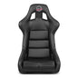 NRG Innovations FRP-302BK-V Bucket Racing Seat Double Layer FRP Black Vinyl Wrapped Mixed-density Foam 5 Point Harness Compatibility - color: Black