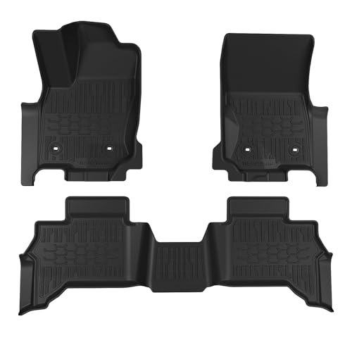 TripleAliners Fit for Toyota 2025 2026 4Runner Accessories Floor Mats All Weather Liners Custom Fit TPE Heavy-Duty 1st&2nd Row Waterproof Anti-Slip Floor Liners (Only for 5 Seats) Not for Hybrid Model - size: 4Runner | 5-Seat | 2025+