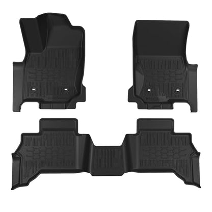 TripleAliners Fit for Toyota 2025 2026 4Runner Accessories Floor Mats All Weather Liners Custom Fit TPE Heavy-Duty 1st&2nd Row Waterproof Anti-Slip Floor Liners (Only for 5 Seats) Not for Hybrid Model - size: 4Runner | 5-Seat | 2025+