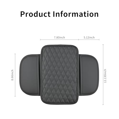 Arm Rest Cover for Car, Microfiber Leather Universal Car Console Covers Accessories with 2 Storage Bags, Pink - color: Pink