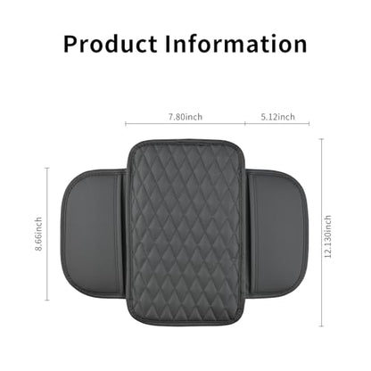 Arm Rest Cover for Car, Microfiber Leather Universal Car Console Covers Accessories with 2 Storage Bags, Pink - color: Pink