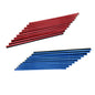 20PCS Car Vent Trim Strips, Red & Blue Chrome PVC | Air Vent Outlet Cover Decor, Universal AC Vent Decoration, DIY Accessories, Easy Install