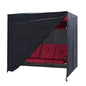 Patio Swing Cove,3 Triple Seater Hammock Cover Garden Swing Cover Garden Hammock Glider Chair Cover Outdoor Swing Cover UV Resistant Swing Canopy Cover(87 * 60 * 72inch) Black - color: Black, size: 87L x 60W x72H inch