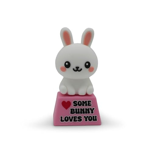 Miniature Desk Figurine – Cute & Quirky Office Decor for Desk, Shelf, or Workspace – Fun Tiny Collectible Statue for Adults, Coworkers, or Home Office Gift-Some Bunny Loves You - style: Some Bunny Loves You