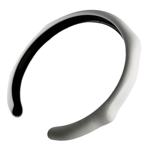 Quick Install Sporty White Perforated Nappa Leather Steering Wheel Cover for Tesla Model Y White Trim - color: White, size: Perforated Nappa Leather