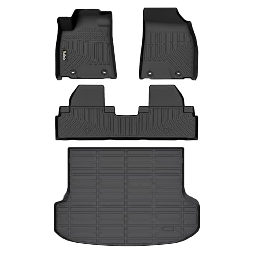Wailtnb-Car Floor Mats for Lexus RX | RX 350 | RX450h 2010-2015 All Weather Floor Mats Cargo Liner Car Mat for RX TPE Waterproof Trunk Liners Fits RX Full Set Accessories Black 2015 - style: 10|For RX|2010-2015|Set