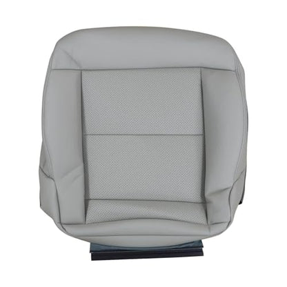Priprilod Driver Side Bottom Replacement Microfiber Leather Seat Cover Gray Compatible with Mercedes Benz E350 E550 2010 2011 2012 2013 2014