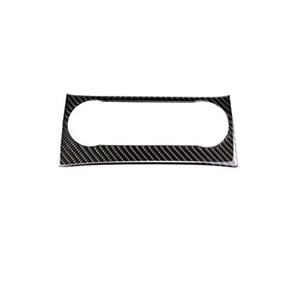 for Mercedes-Benz C-Class W204 2011-2013 Real Soft Carbon Fiber Air Condition Panel Cover Trim AC Conditioner Center Control Panel Frame Sticker Car Interior Accessories - color: A/C Control Panel