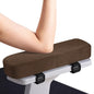 Smiry Ergonomic Office Chair Armrest Pads, Memory Foam Arm Rest Covers, Non-Slip Armrest Cushion with Adjustable Buckles and Straps, Elbow Relief for Desk, Gaming & Wheelchair (Coffee, Set of 2) - color: Coffee