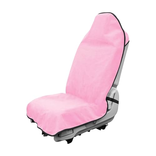 Waterproof Car Towel Seat Cover, Sweating Non-Slip Premium Towel Carseat Cover Protector, Universal Soft Machine Washable Car Truck SUV Front Seat Cover for Gym Workout Beach Hiking (Pink) - color: Pink, 1pc, Front