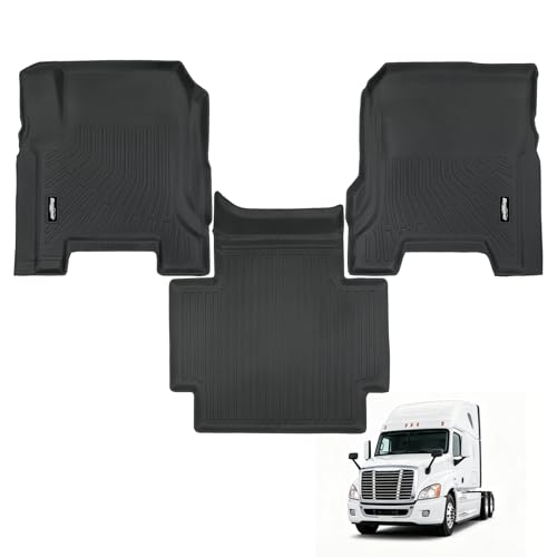 Floor Mats for Volvo VNL 760 860 (2019-25),VHD New (2019-25),VNR (2019-25), All Weather TPE Protector for Volvo VNL Accessories - size: 22)VNL/VHD/VNR|2019-2025