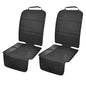 PIDO Car Seat Protector, 2 Pack Seat Protector Under Baby Car Seat with Thick Padding and Non-Slip Back, Waterproof Carseat Protection Cover Pad for Vehicle Leather Upholstery, Black - color: Black