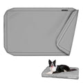 Explore Land Waterproof Dog Bed Cover Canvas Washable Dog Crate Pad Replacement Cover, 48Lx36Wx4H inch, Gray - color: Light Gray With Canvas, size: 48”Lx36”Wx4”H