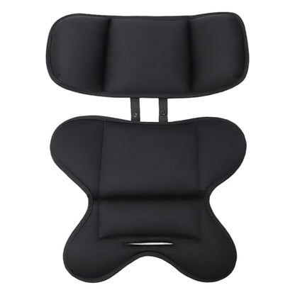 Head and Body Support Car Seat Insert, Soft Breathable Car Seat Cushion, Universal Carseat Insert Support for Stroller, Swing & Carrier (Black) - color: Black