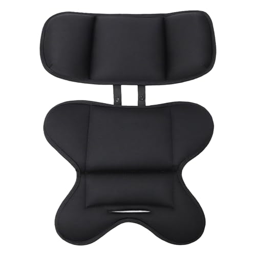 Head and Body Support Car Seat Insert, Soft Breathable Car Seat Cushion, Universal Carseat Insert Support for Stroller, Swing & Carrier (Black) - color: Black