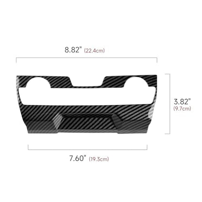 Air Condiitioning Center Console Panel Decals for 2016-2021 Honda Civic 10th Gen Accessories ABS Carbon Fiber Stickers, NOT for The CAR with Warmer Buttons - color: Air Condiitioning Panel